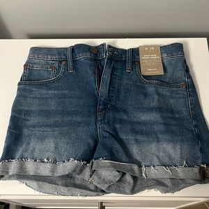 Madewell high-rise denim shorts